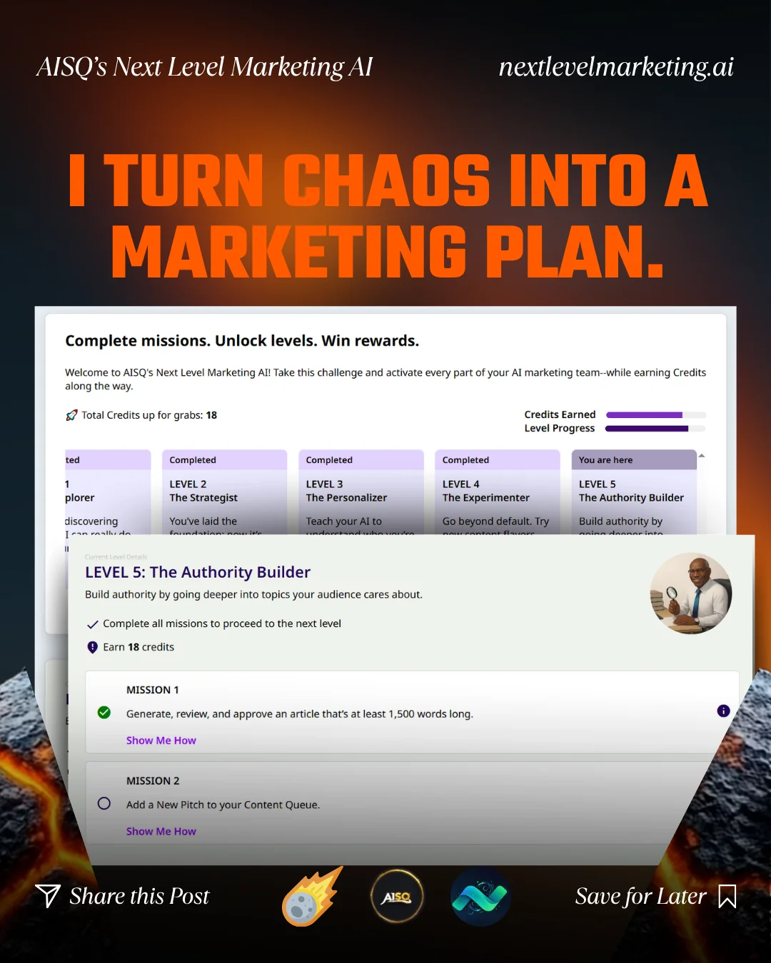 Next Level Marketing AI - AISQ Meteor