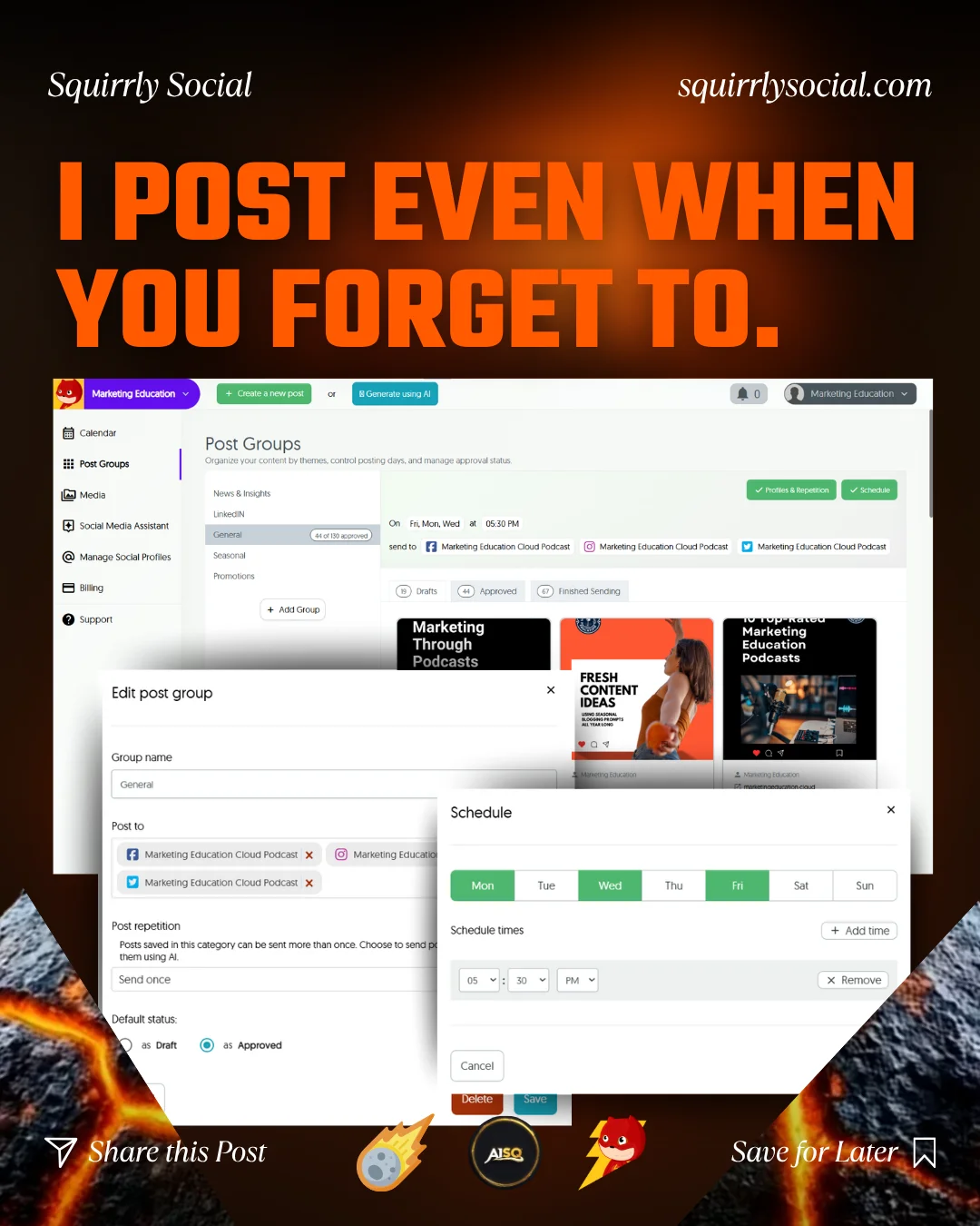 Squirrly Social - AISQ Meteor